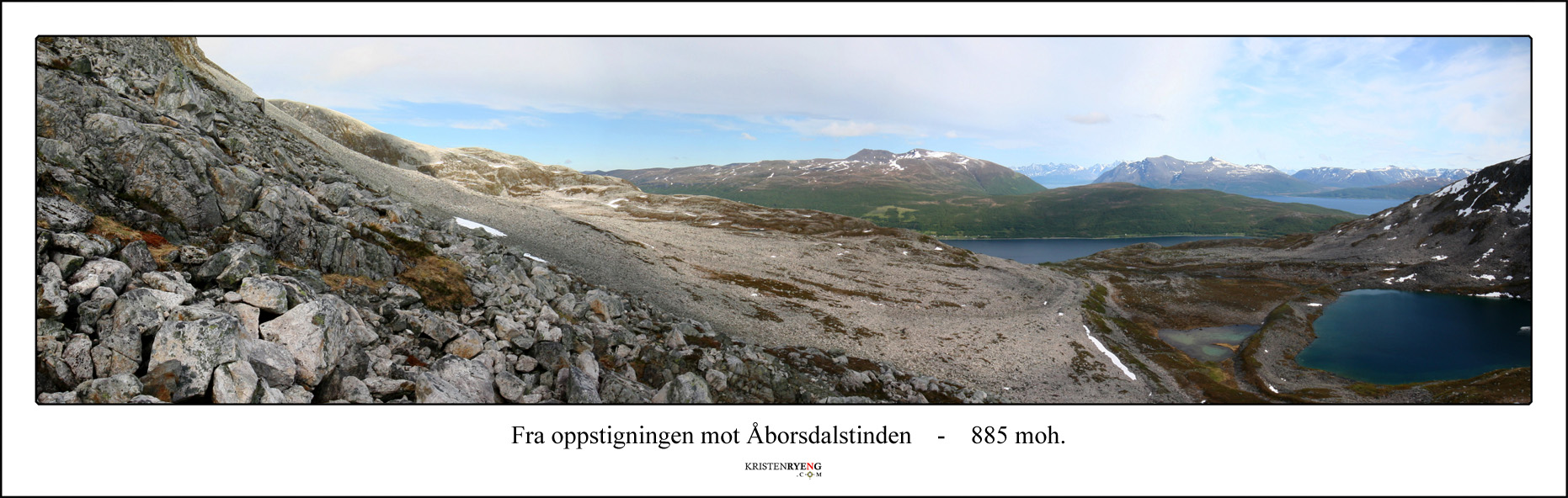 PanoramaAaborsdalstinden1.jpg - Utsikt over Åborsdalen og Åborselvvatnet på vei opp mot Åborsdalstinden.