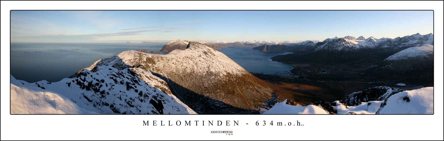 Panorama-Mellomtinden2.jpg - Utsikt fra Mellomtinden mot Tromtinden og Tromvik.