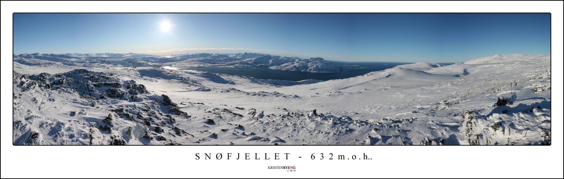 Panorama-Snofjellet.jpg - Utsikt fra Snøfjellet - 632 moh. Dato : 01.03.09