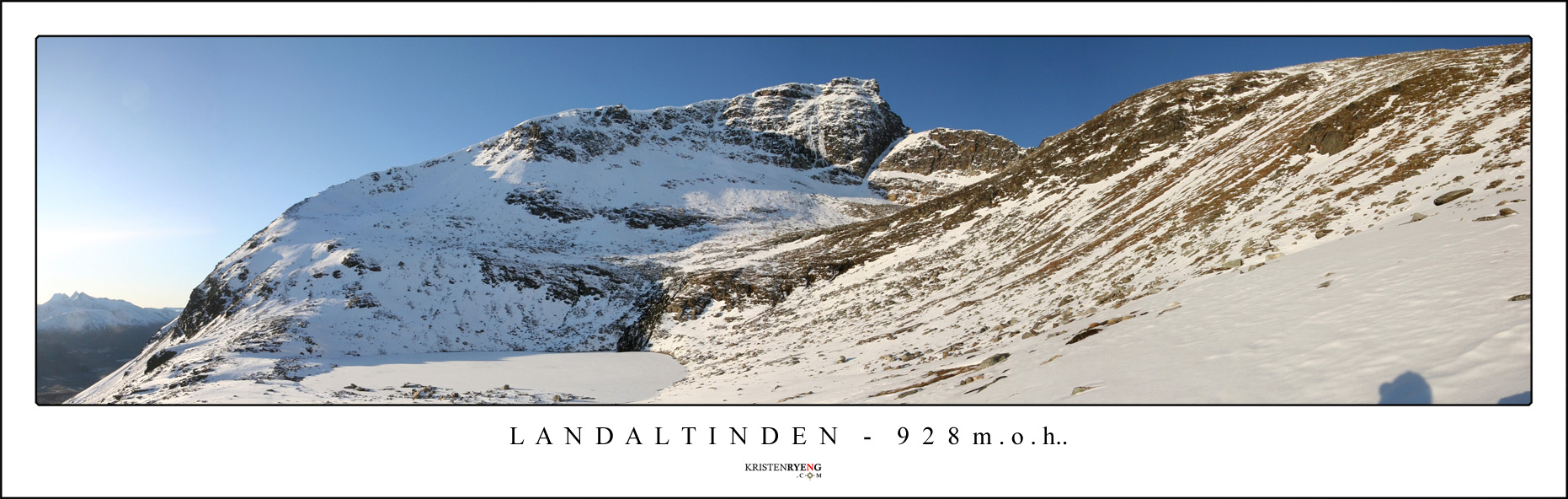 Panorama-Langdaltinden4.jpg - Utsikt fra Langdaltinden (928 moh). Her mot Finnheimfjellet på vei ned.