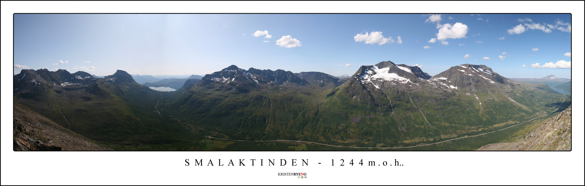 Panorama-Smalaktinden2.jpg - Utsikt fra Smalaktinden - 1244 moh (Lavangsdalen, Tromsø)