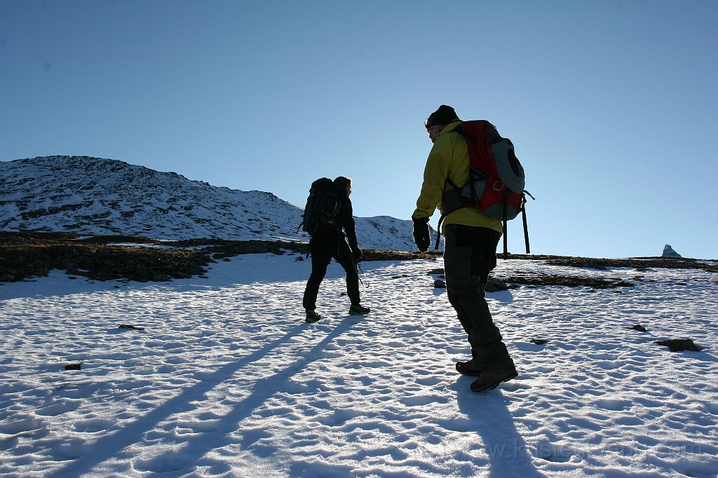 IMG_0275.JPG - Mona og Lars på vandring mot Gabrielfjellet.
